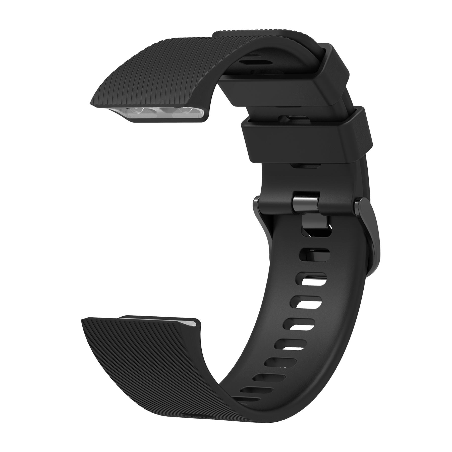 

Силиконовый ремешок для Garmin Forerunner 35/30, регулируемый ремешок для часов с черной пряжкой Black