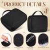 Travel Jewelry Organizer Bag Transparent Zippered Velvet Pouch Earring Ring Necklace Storage Case with Detachable Pages