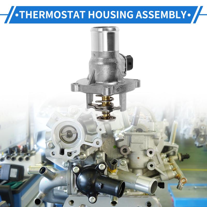 X Autohaux No.55578419 Upgrade Aluminum Thermostat Housing for Chevy Cruze 2014-2016 1.8L