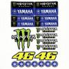 Adesivi logo artigli magici per modifiche di motociclette e veicoli elettrici, adesivi decorativi per caschi