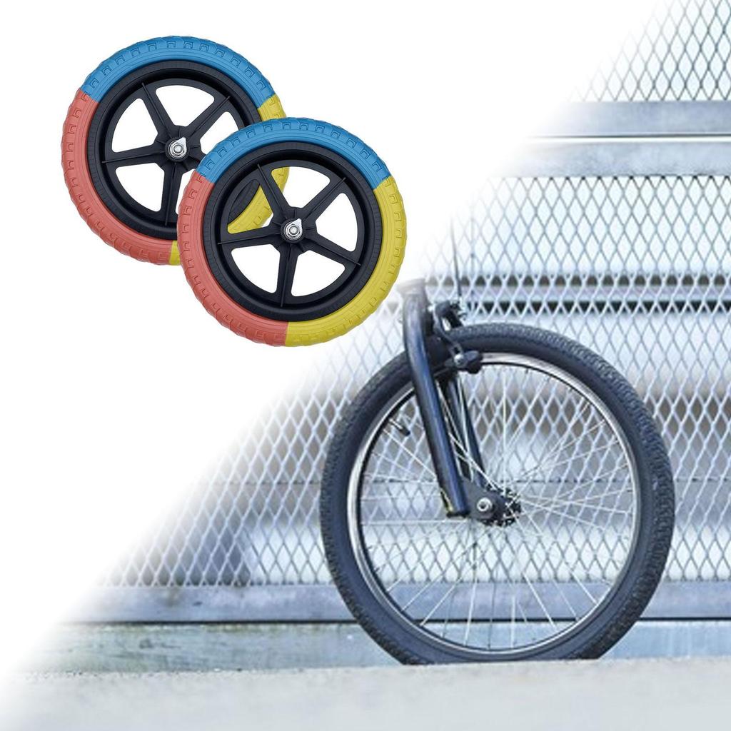 2Pcs Bike Replacement Wheel Children's Bicycle Replace Parts Easy Installation Professional