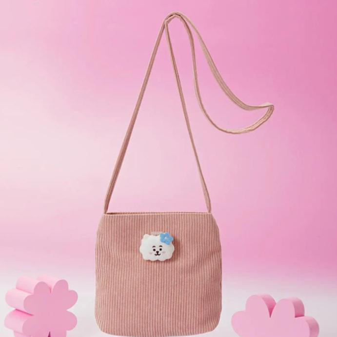 

Вельветовая мини-сумка через плечо BT21 Spring Days RJ