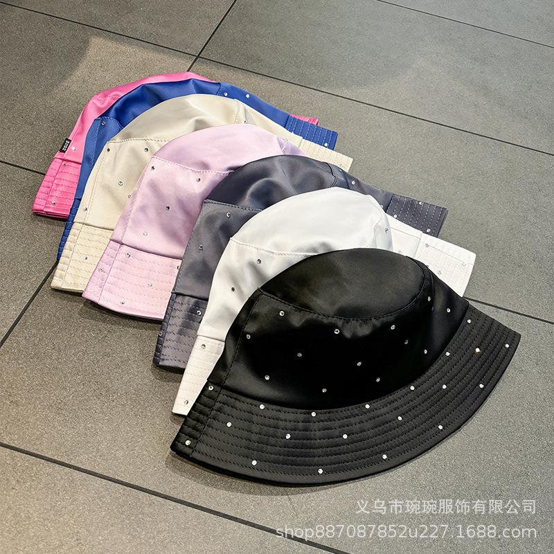 Fashion New Gypsy Star Hot Diamond Fisherman Hat Children's Simple Sunshade Sunscreen Hat Leisure Travel Basin Hat