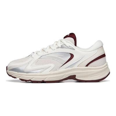 At952 Tecido Couro Sintético Antiderrapante Resistente ao Desgaste Respirável Leve Cano Baixo Sapatos Casuais Mulher tênis Cinza-Barro 922235597-3