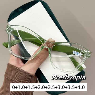 New Personalized Anti Blue Light Reading Glasses Women'S Cat Eyes Large Frame Glasses Fashion High Quality Presbyopia Eyewear
