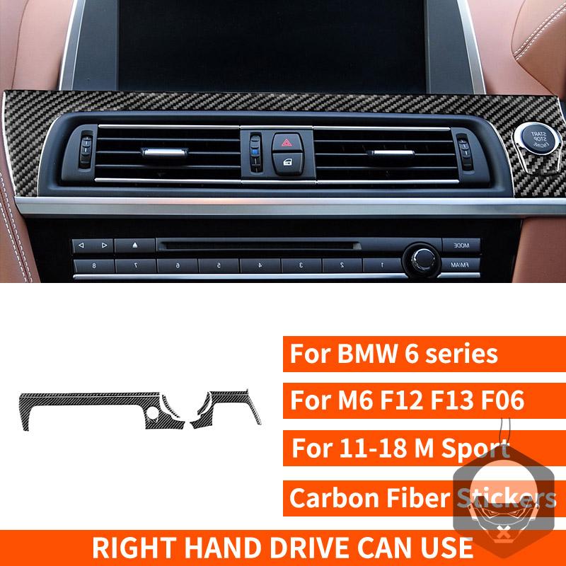 Nálepky z uhlíkových vlákien na ovládanie klimatizácie klimatizácie pre BMW radu 6 M6 F12 F13 F06 2011-2018 M
