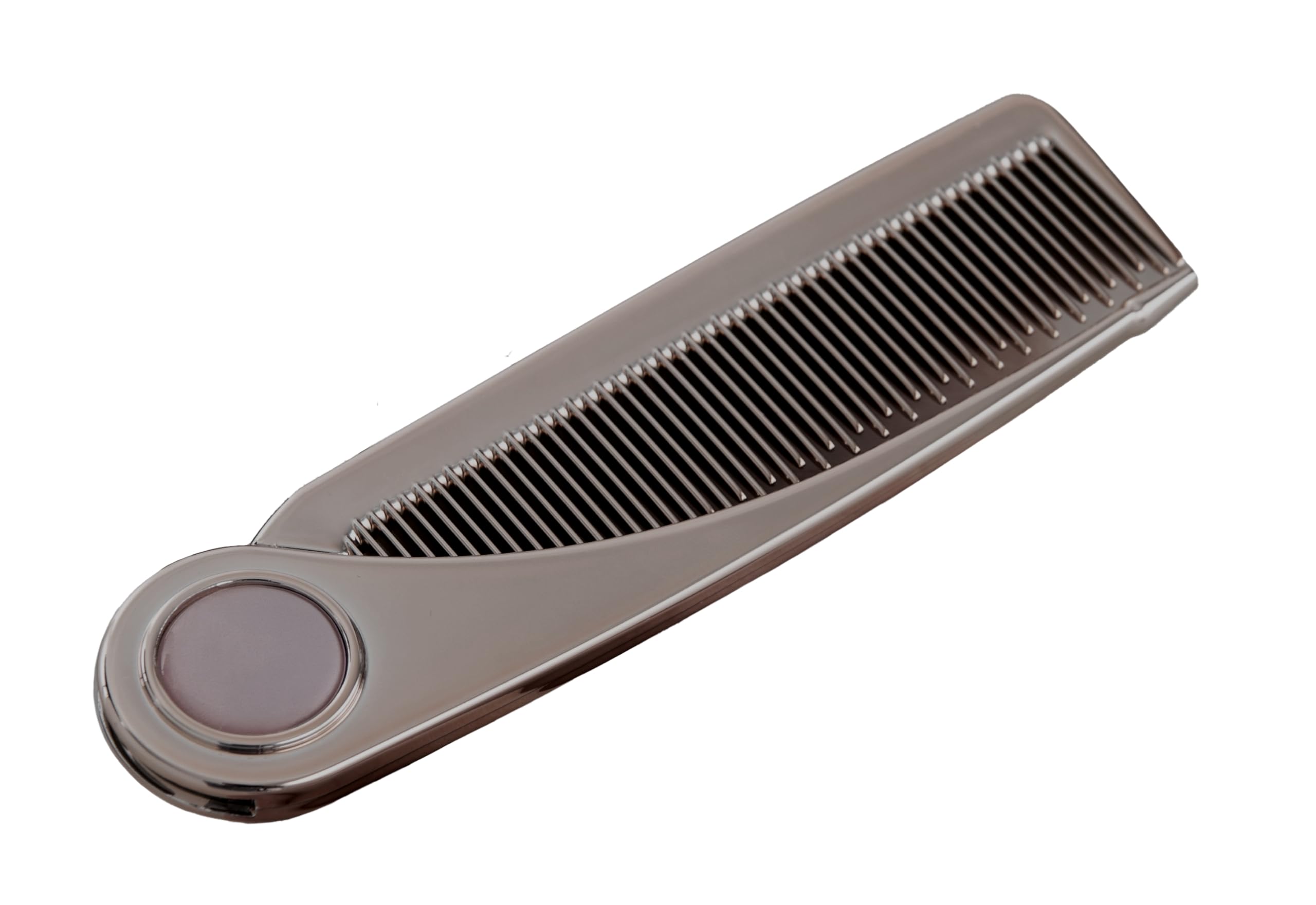 

Складная расческа для волос металлическая черная U-ni