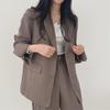 Dames Lente- en Herfstpakken, Retro Jasjes, Slanke Casual Tops, Broekpakken