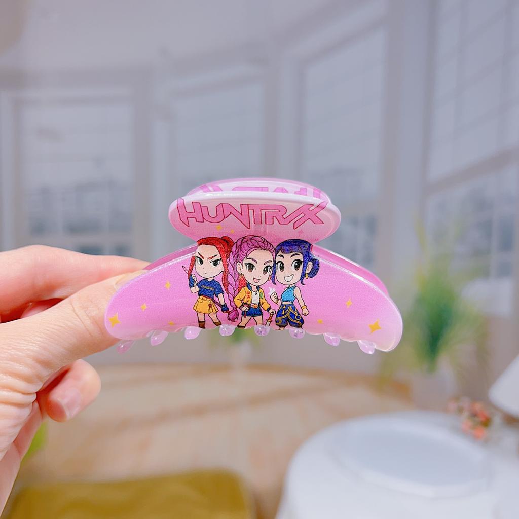Plastichair accessories for K-pop demon girl group hair clips in animation, designed with a girlish heart, suitable for hair styling
