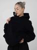 Popular Solid Color Embroidered Fleece Oversize Couple Hoodie Casual Loose Sweatpants Set