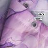 1 Piece of 180x180cm Purple Marble Pattern Digital Printing Shower Curtain Partition Bathroom Waterproof and Mold Resistant