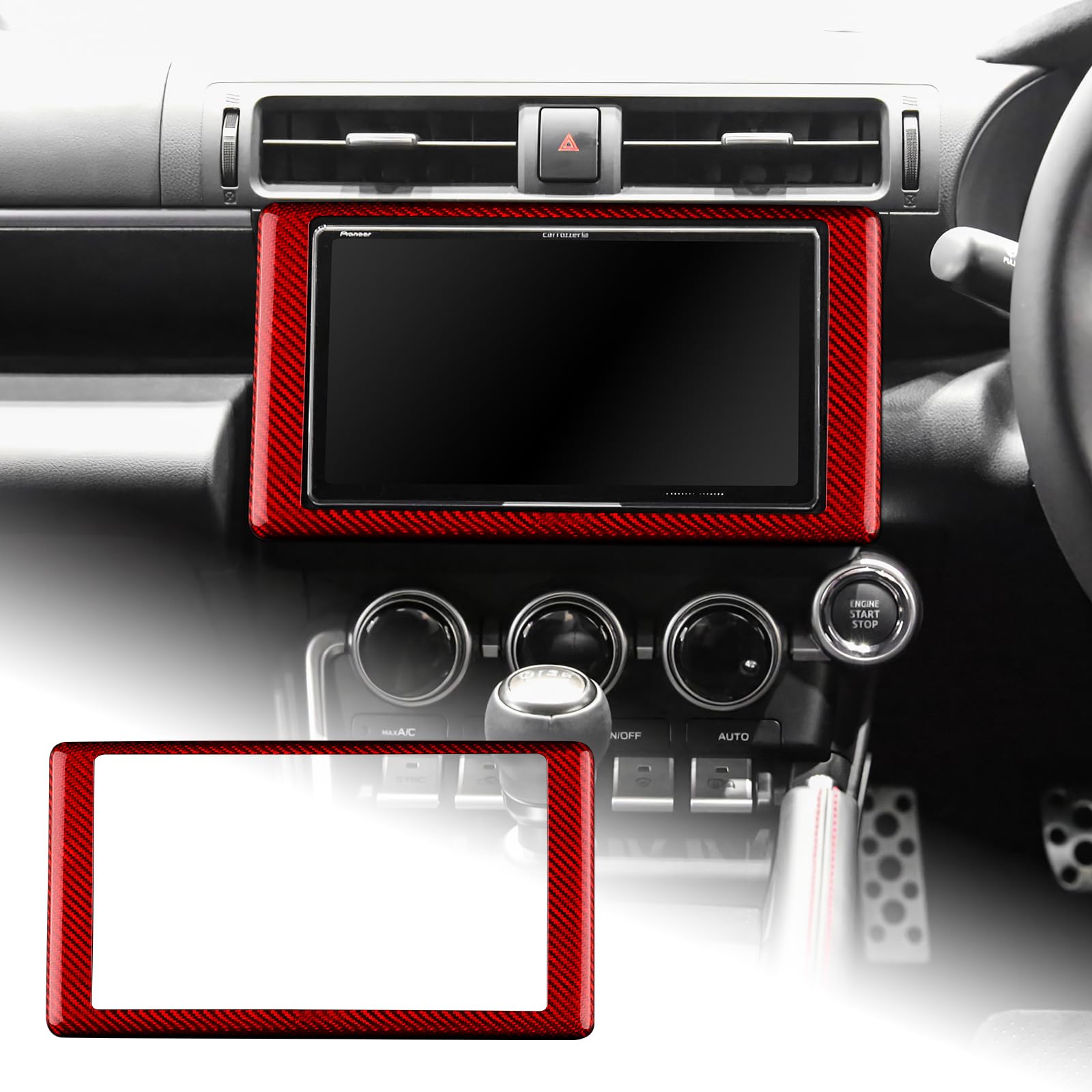 

AIRSPEED Toyota GR86 ZN8 Subaru BRZ ZD8 Аксессуары из твердого углеродного волокна Детали интерьера Центр управления Навигация Экран Панель Наклейка Стильный Индивидуальный