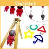 Squid Game Keychain Vibrant Red Guard Design For Fashionable Everyday Use