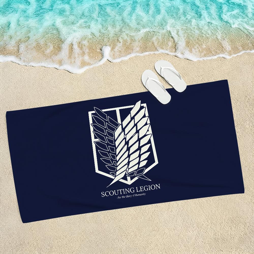 Anime A-attack on Titan Levi Ackerman Beach Towel For Beaches Yoga Studios Gyms Hot Springs Swimming Pools And Picnics