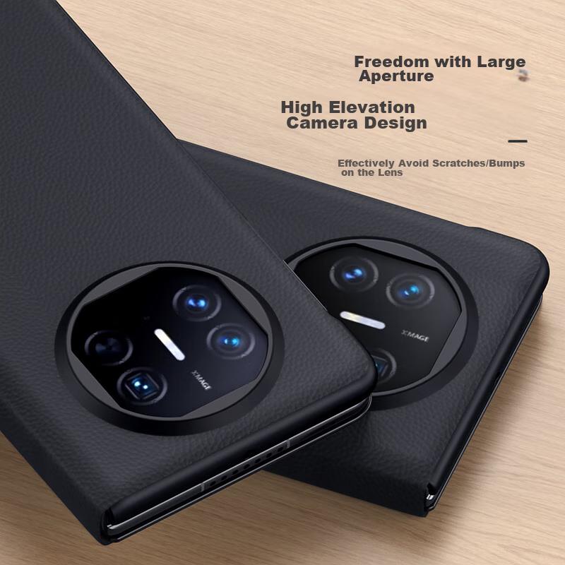 Phone Case for Huawei Mate X5, Mate X5 Shockproof, Ultra-Thin, Foldable Screen, Collector's Edition, Smart Flip Cover, Leather Top Versio