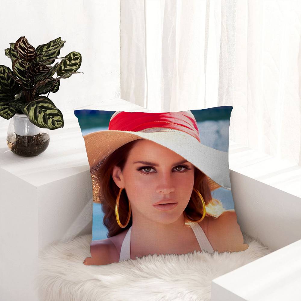 Pop Singer Lana Del Rey Cushion Cover Pillowcase Upholstery Sofa Throw Pillow Home Decor Pillowcas