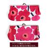 Marimekko Cosmetic Pouch Mini Unikko Silmarashikukkaro Pouch MINI UNIKKO Coin Case Red Scandinavian Multipurpose Pouch [Marimekko] White/Red
