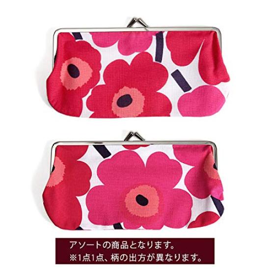 Marimekko Cosmetic Pouch Mini Unikko Silmarashikukkaro Pouch MINI UNIKKO Coin Case Red Scandinavian Multipurpose Pouch [Marimekko] White/Red