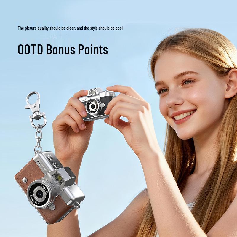 Retro CCD HD Thumb Flip Mini Digital Camera for Kids