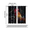 2 pcs, filtering curtains (excluding rods, non-movable, without batteries) Handsome Chicken for use in bedrooms and living rooms