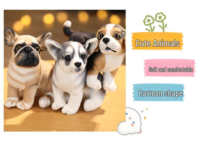 Simulated Plush Dog Toys: Husky & Akita Dog Dolls - Perfect Gift for Kids