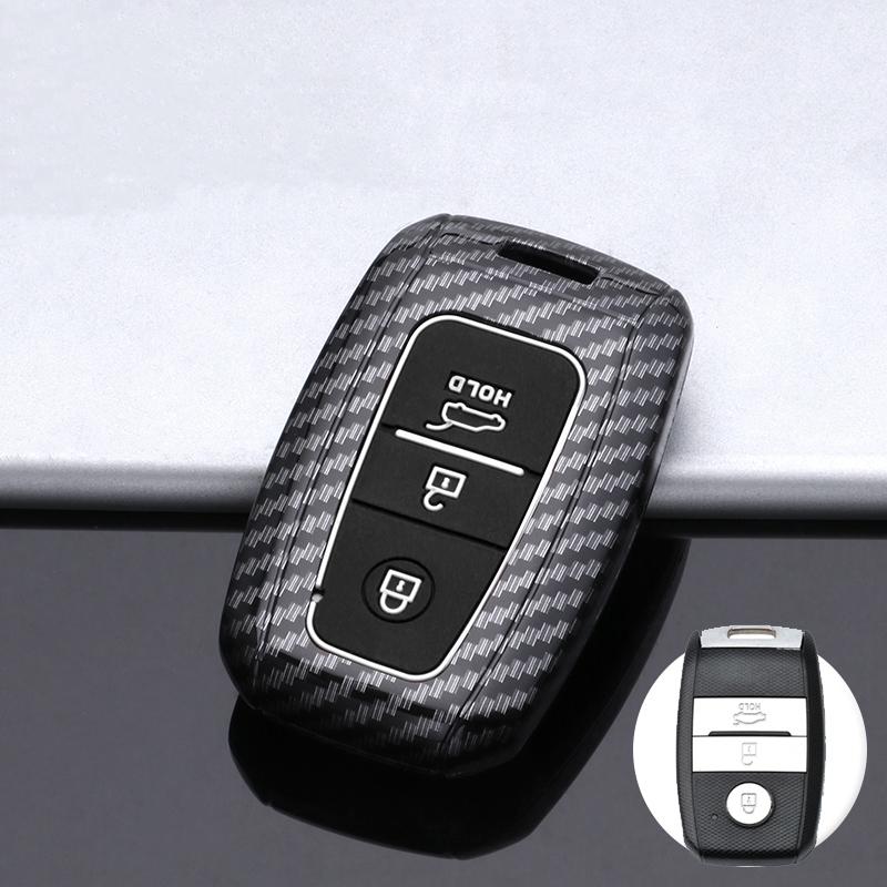 

For Kia Sportage Carens Seltos Stonic Niro Pro Ceed Rondo Picanto Morning Abs Carbon Key Car Cover Case Fob Protect Accessories