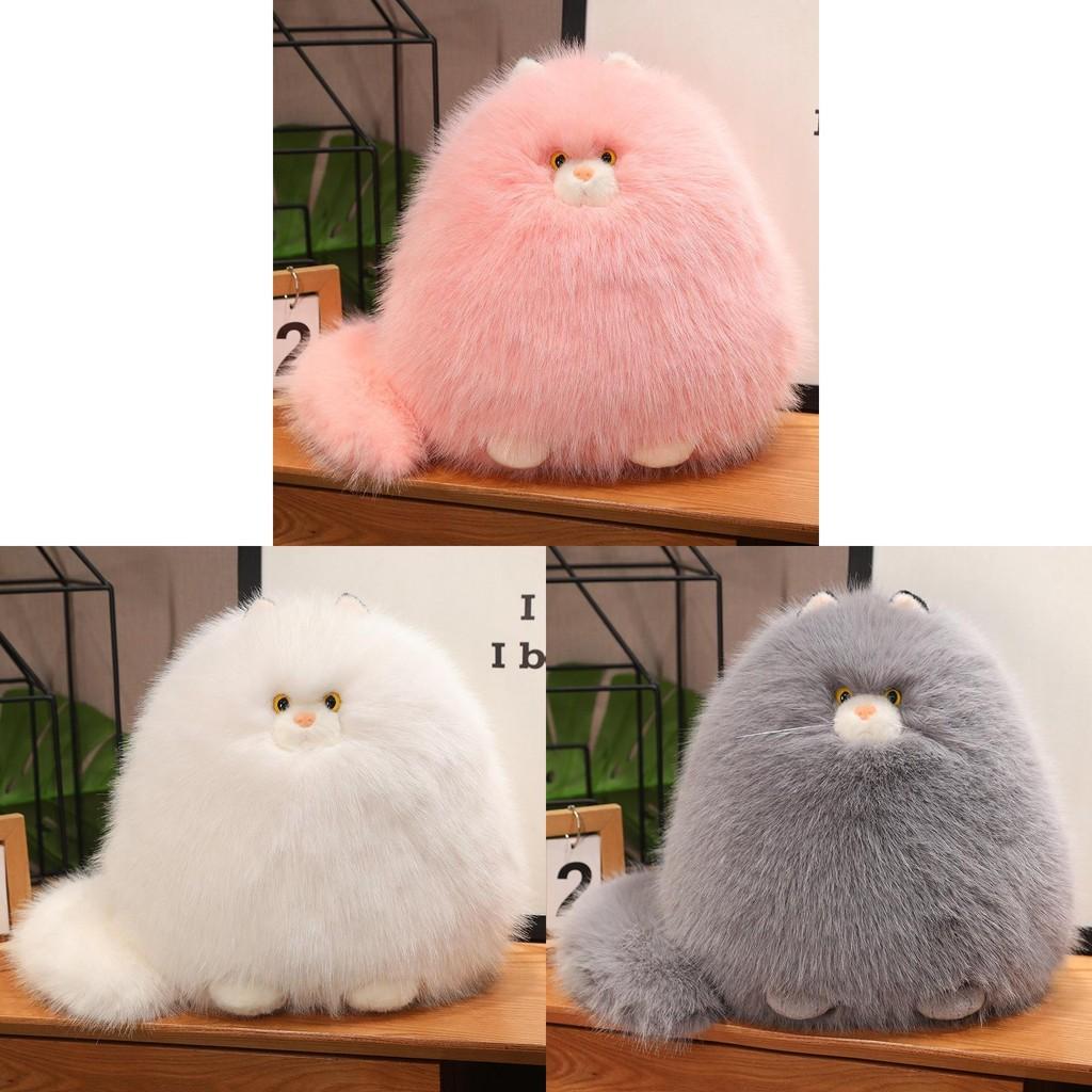 Cartoontoy Cat Plush White Soft Animal Doll Cloth Birthday Gift Decoration Home
