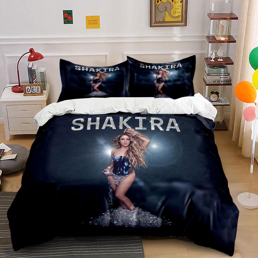 Shakira Glitter Bedding Set Bedding Duvet Cover Set Duvet Cover Pillowcases (1*Duvet Cover 2*Pillowcases, without duvet insert)