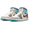 Air Jordan 1 Mid Exploration Unit Men Sneakers White Sail Team-Red FB1870-161