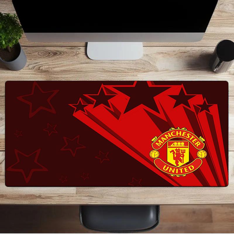 Flaming Manchester Crest Mouse Pad, Gaming Mouse Pad, Keyboard Pad, Desk Decor for Computer Notebook Fan Gift Birthday Gift