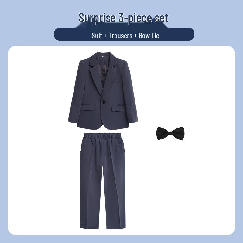 Stylish Boys' Spring/Autumn Suit - Trendy Korean-Style Casual Outfit for Kids