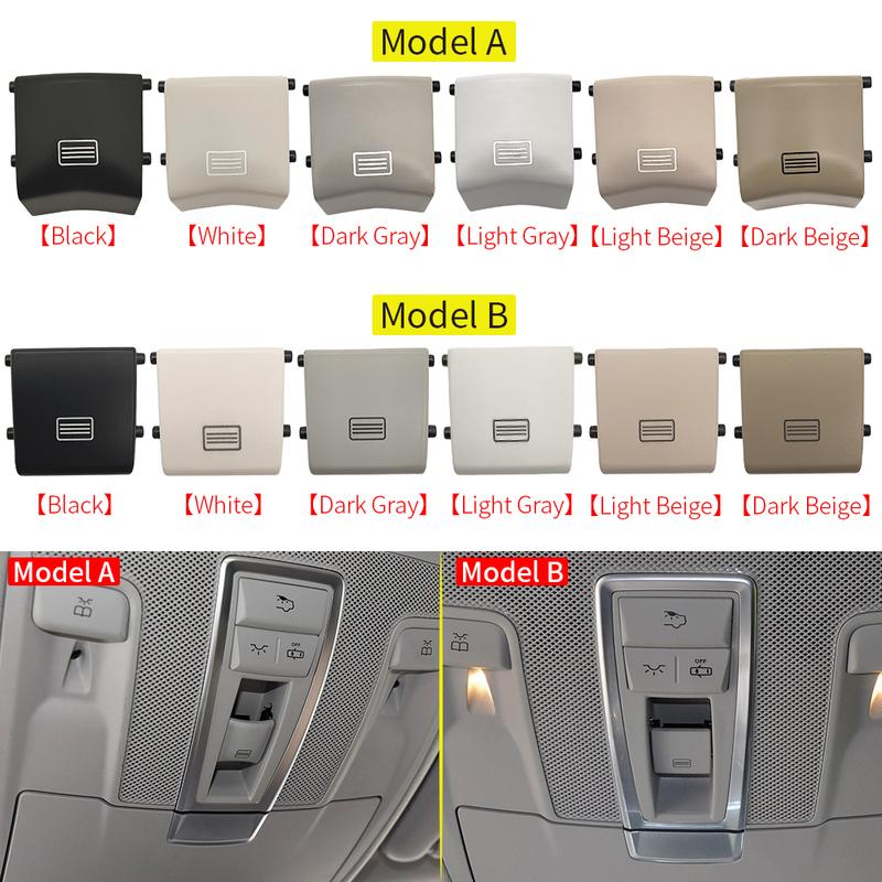 For Mercedes W166 W292 W463 Car Sunroof Window Switch Button Cover Plastic for Benz ML GL GLE GLS 2012- ML320 GLE350 GLS450