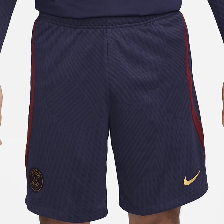 Nike Colorblock Logo Elastic Waist Football Shorts Paris Saint-Germain Edition Men Bottoms Navy DX3193-498