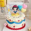Cartoon Anime Snow White And The Seven Dwarfs Mini Doll Cute Little Girl Action Figures Car Dashboard Decoration Set Toy Fun Gif