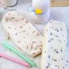 Soft Fabric Pencil Case Cute Floral Case, Mini Cotton Pouch for Pens Pencils Erasers, Lightweight Daily Use Pen Zipper Storage Bag Students,