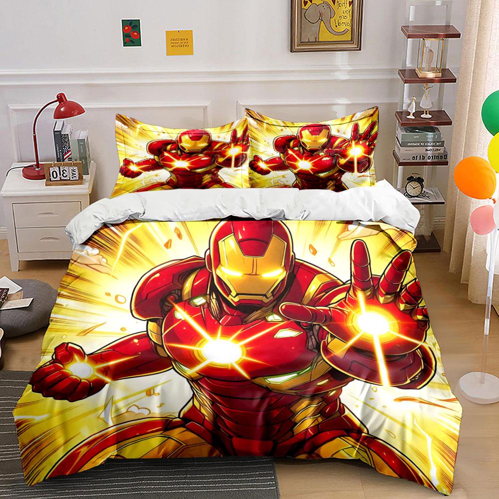 Iron Man In Action. Bedding Sets Duvet Cover Sets Duvet Covers Pillowcases(1 * Duvet Cover 2 * Pillowcases Without Duvet Insert)