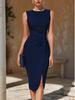 Elegant Off-the-Shoulder Sleeveless Slim-Fit Summer Dress for Women