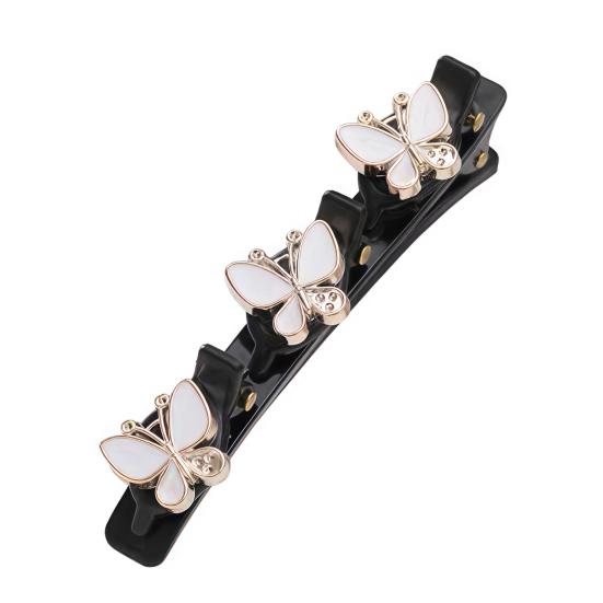Women Hair Pin Sparkling Rhinestones Flower Decor Clear Dazzling Braided Hairpins Bang Hair Styling Tool Hair Accessories
