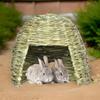 Guinea Pig Grass House Handwoven Natural Straw Cave House for Small Animal Hideout for Hamster Hedgehog Chinchillas