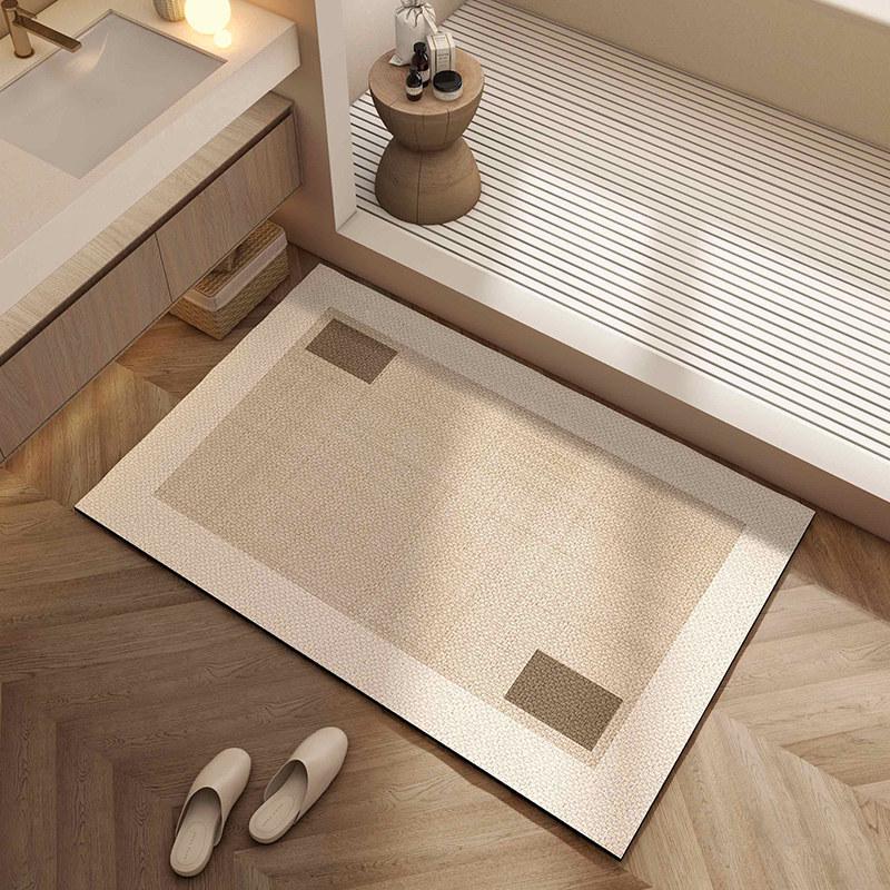 Cartoon Non-slip Absorbent Bathroom Mat - Stain-Resistant, Easy-Clean, Quick-Dry Carpet for Household Toilets and Doors