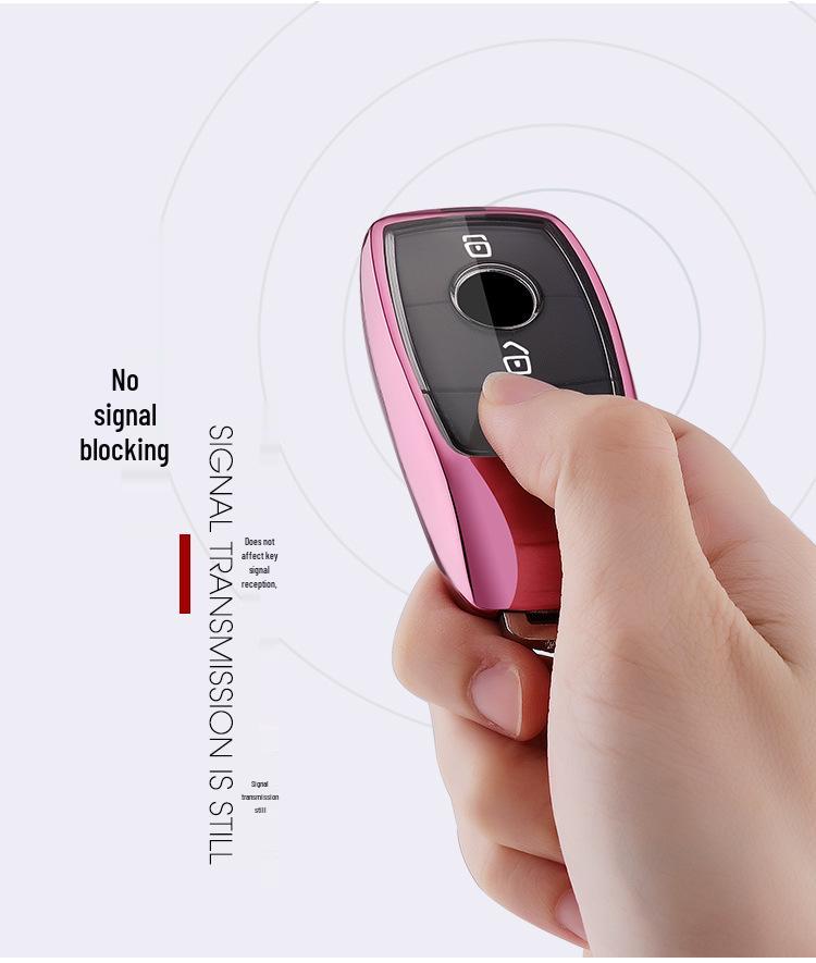 KAKTUS Diamond-Inlaid Mercedes Car Key Case for Women