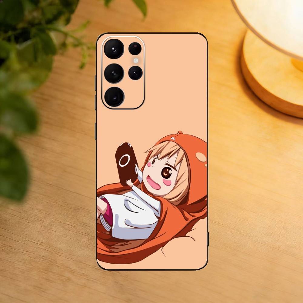 Mimouto!Umaru-Chan Phone Case For Samsung S25,24,23,22,30,21,10,9,Ultra,Plus,Lite Soft Black Case