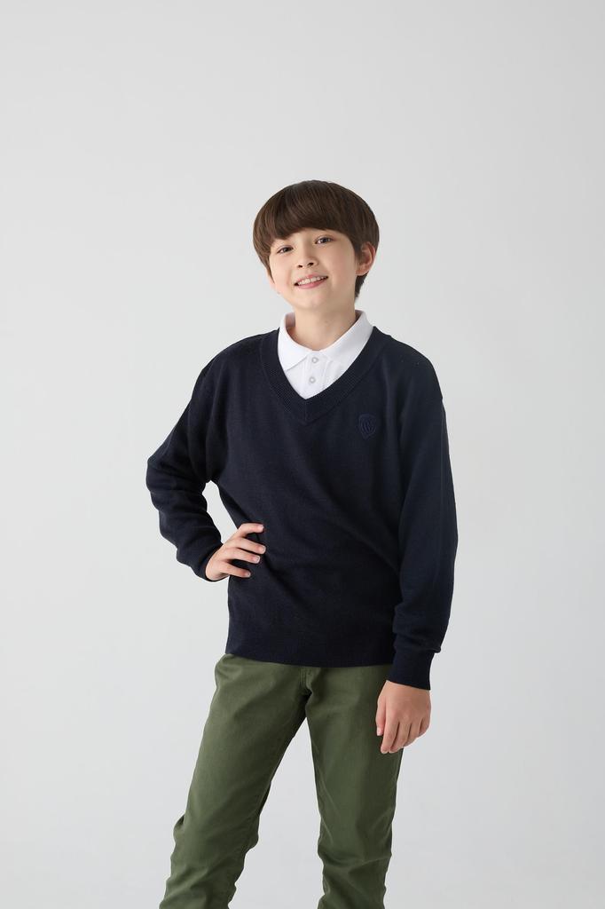 Pullover School Knit 140901 Kinder NV [Beams School] V-Ausschnitt