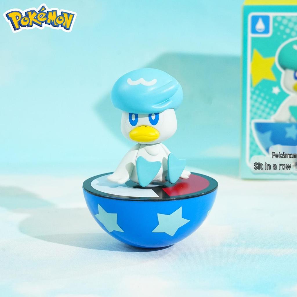 Pokémon Sitting Figurine Series: Roly-poly Decompression Toy for Home or Office Decor