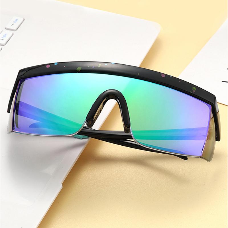 Fashionable One-piece Cycling Sunglasses Large Frame Outdoor Sports Cross Sides Encircle 19103