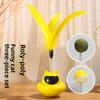 Feather Attachment Suction Cup Cat Teaser Wand Tumbler Design Anti-Boredom Self Play Teaser Wand Tumbler Base Feather Solo Play