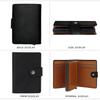 Business Card Holders for Men Credit Card Holder Rfid Bifold Wallets Pop Up Metal Case Big Capacity Bank Card Clips with Hasp