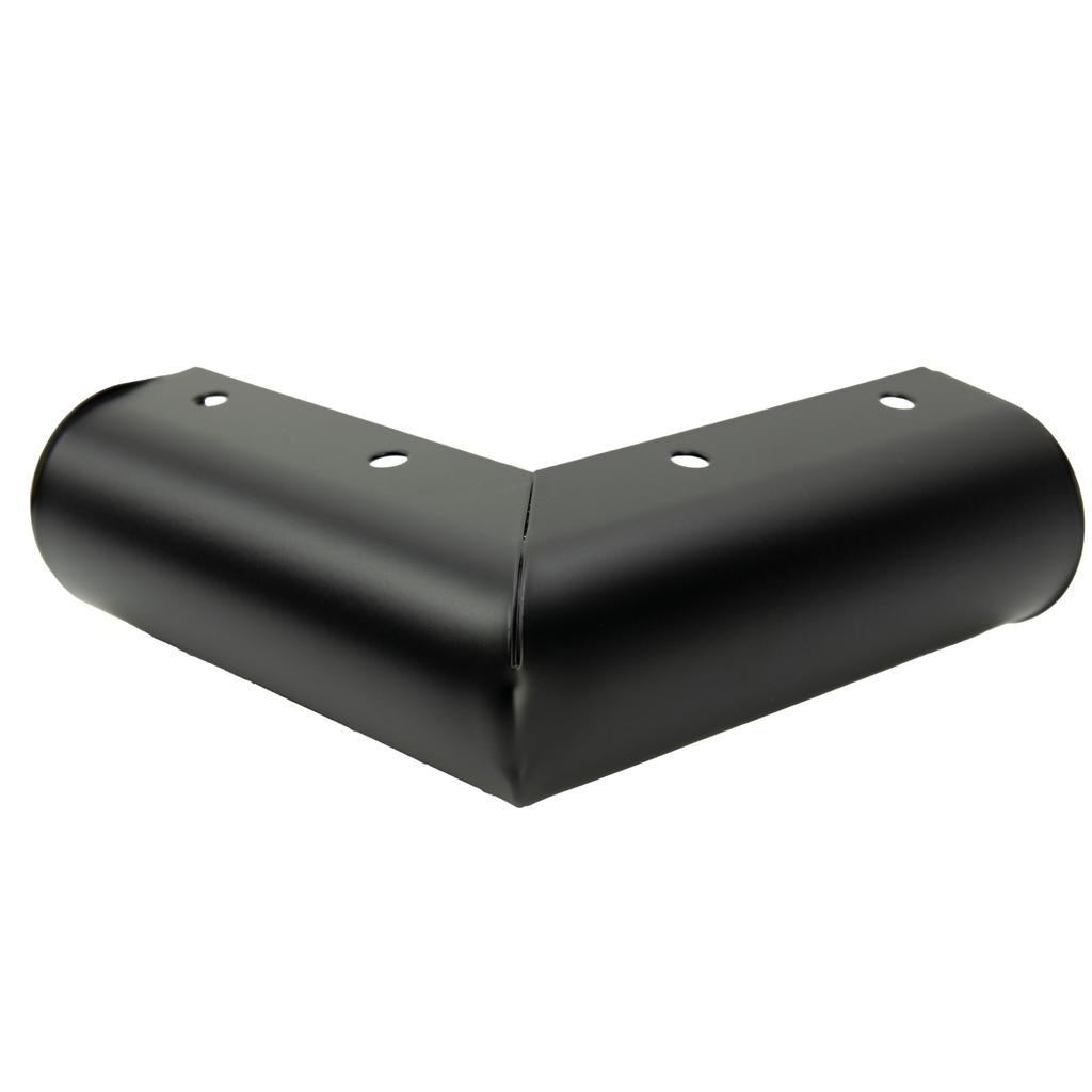 Corner furniture leg, matt black, height 4.5 cm