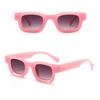 Hip Hop Personality Sunglasses Women Men Trendy  Rectangular Sunglasses Eyewear Summer Sun Protection Uv400 For Outdoor