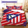 Ensemble couette et taies d'oreiller Atleti Décoration de maison Cadeau d'anniversaire (1 housse de couette + 2 taies d'oreiller, sans garniture.)